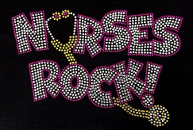 Nurses Rock! Rhinestones