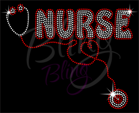 Nurse Stethoscope Rhinestones