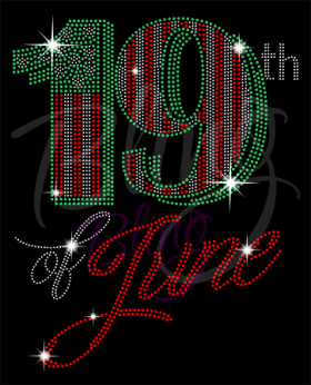 19th Of June Rhinestones