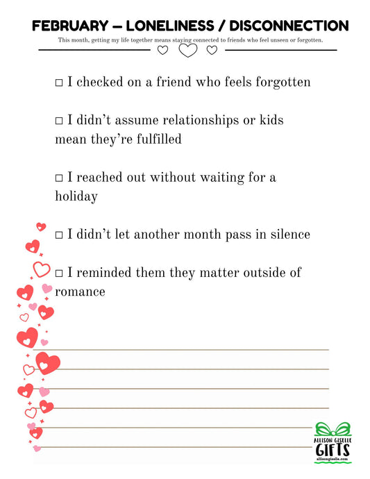 February Friendship Check-In