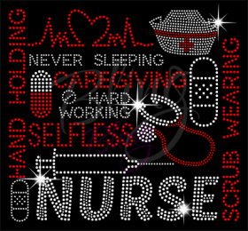 Nurse Words(2) Rhinestones