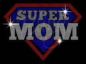 Super Mom Rhinestones