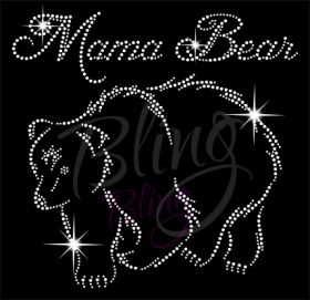 Mama Bear Rhinestones
